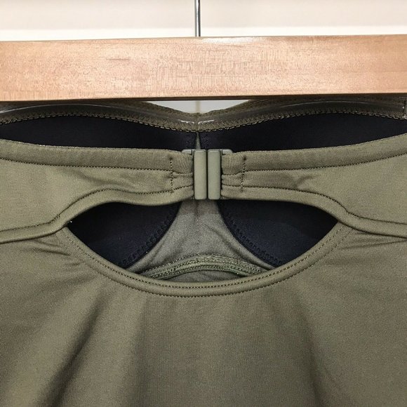 Seafolly Olive Green Swimsuit One Piece Halter - Picture 8 of 12